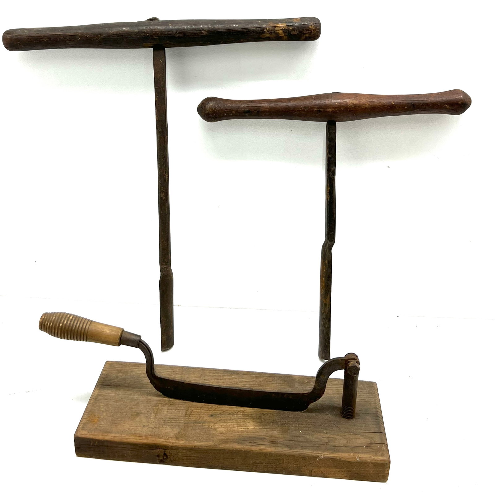 Three Early Tools: Two Nosing T- Augers and Hinged Chopper