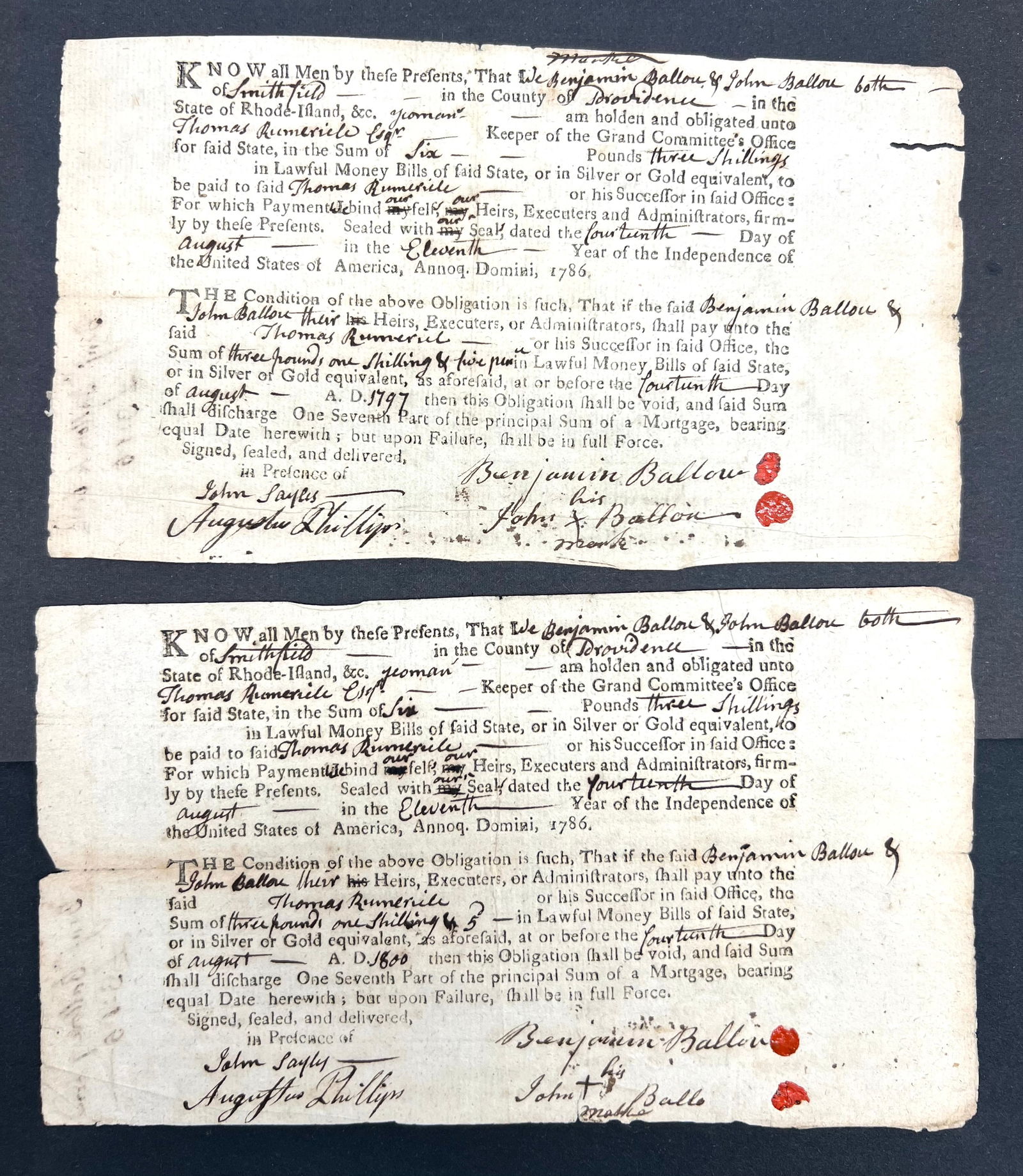 18th Century Documents (1 of 3)