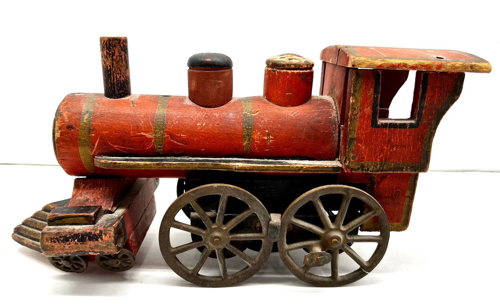 Antique Wooden Toy Train Engine (1 of 4)