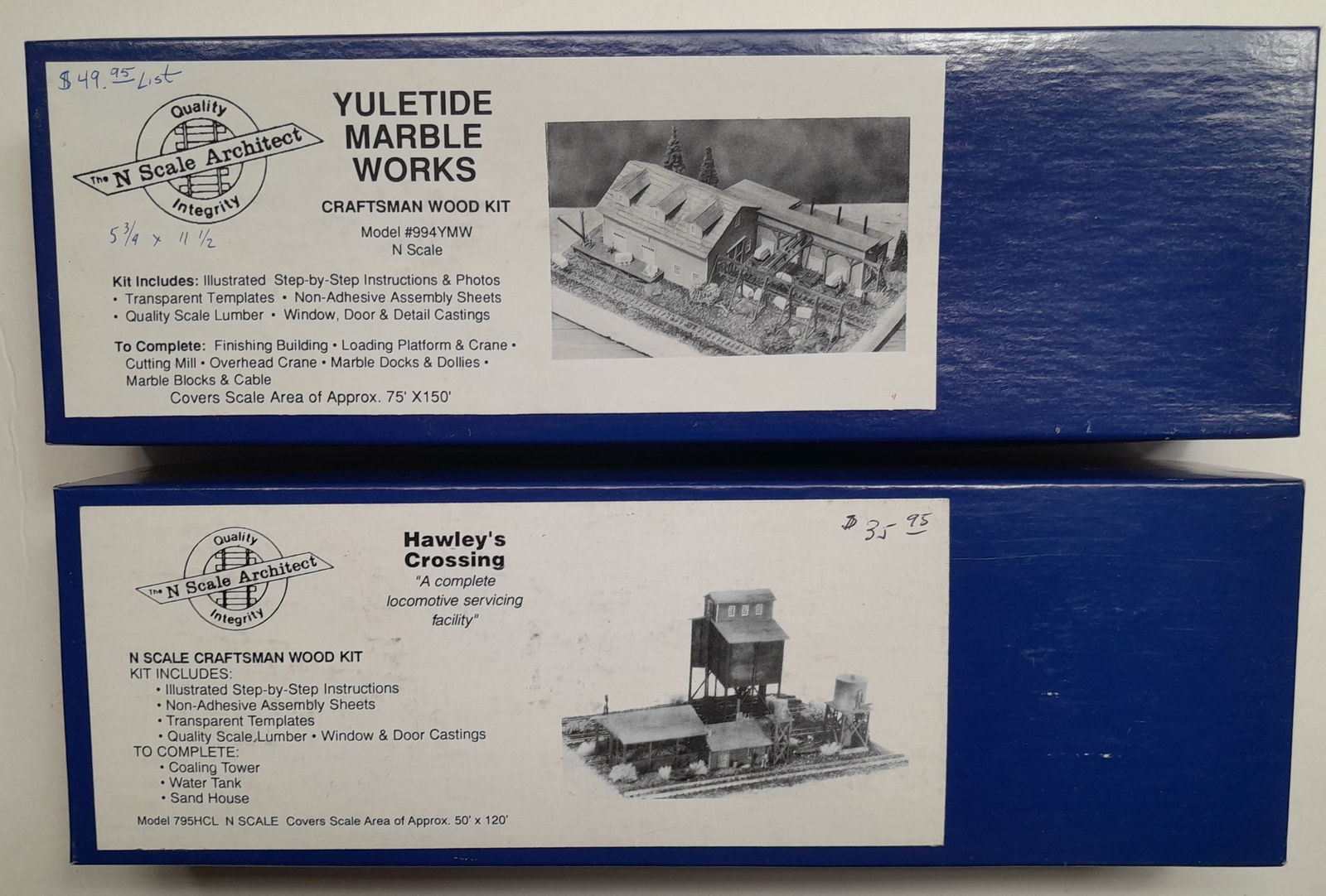 N Scale Architect - 2 Kits: Marble Works, Hawley's (1 of 2)