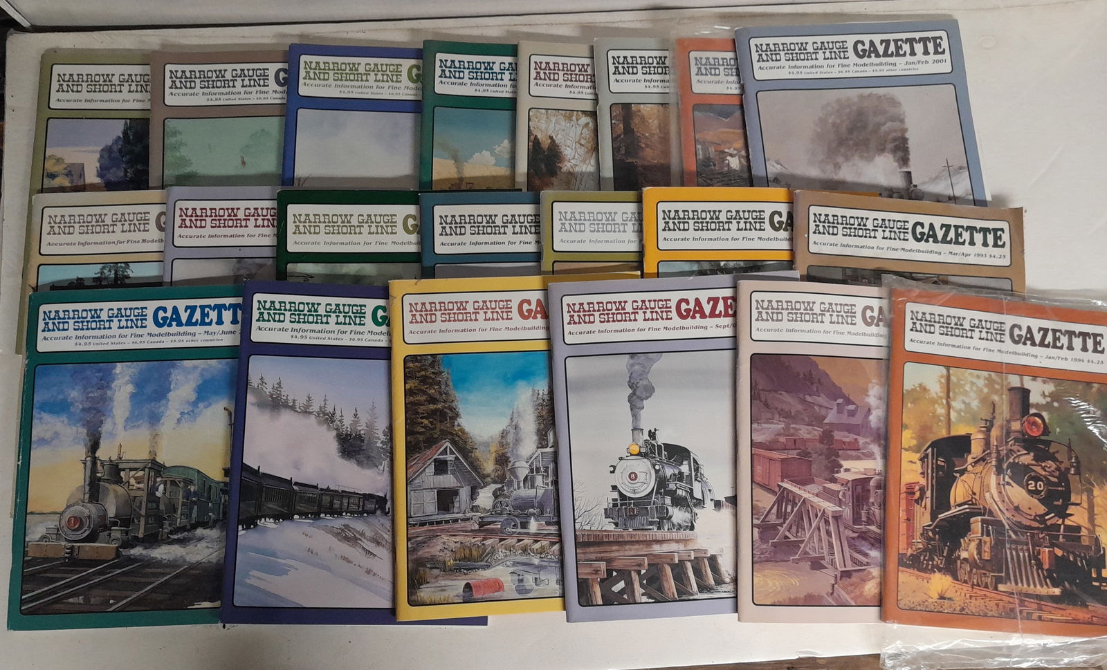 21 Narrow Gauge & Short Line Gazette Magazines (1 of 1)