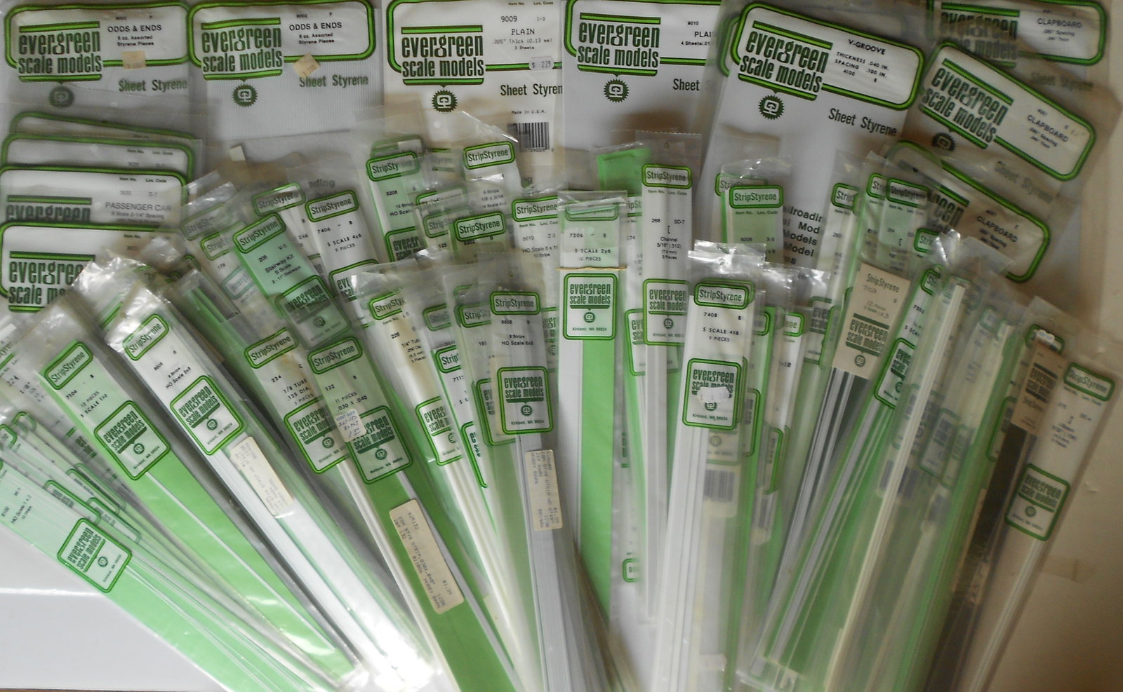 Evergreen Sheet & Strip Styrene - LOTS (1 of 3)