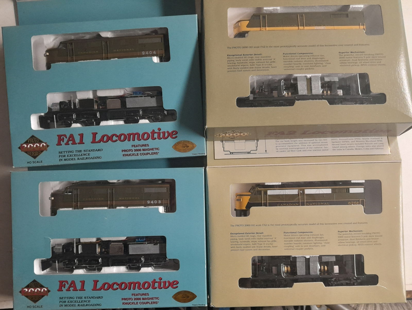 HO Scale P2K 4 CN Diesel Locomotives (1 of 4)