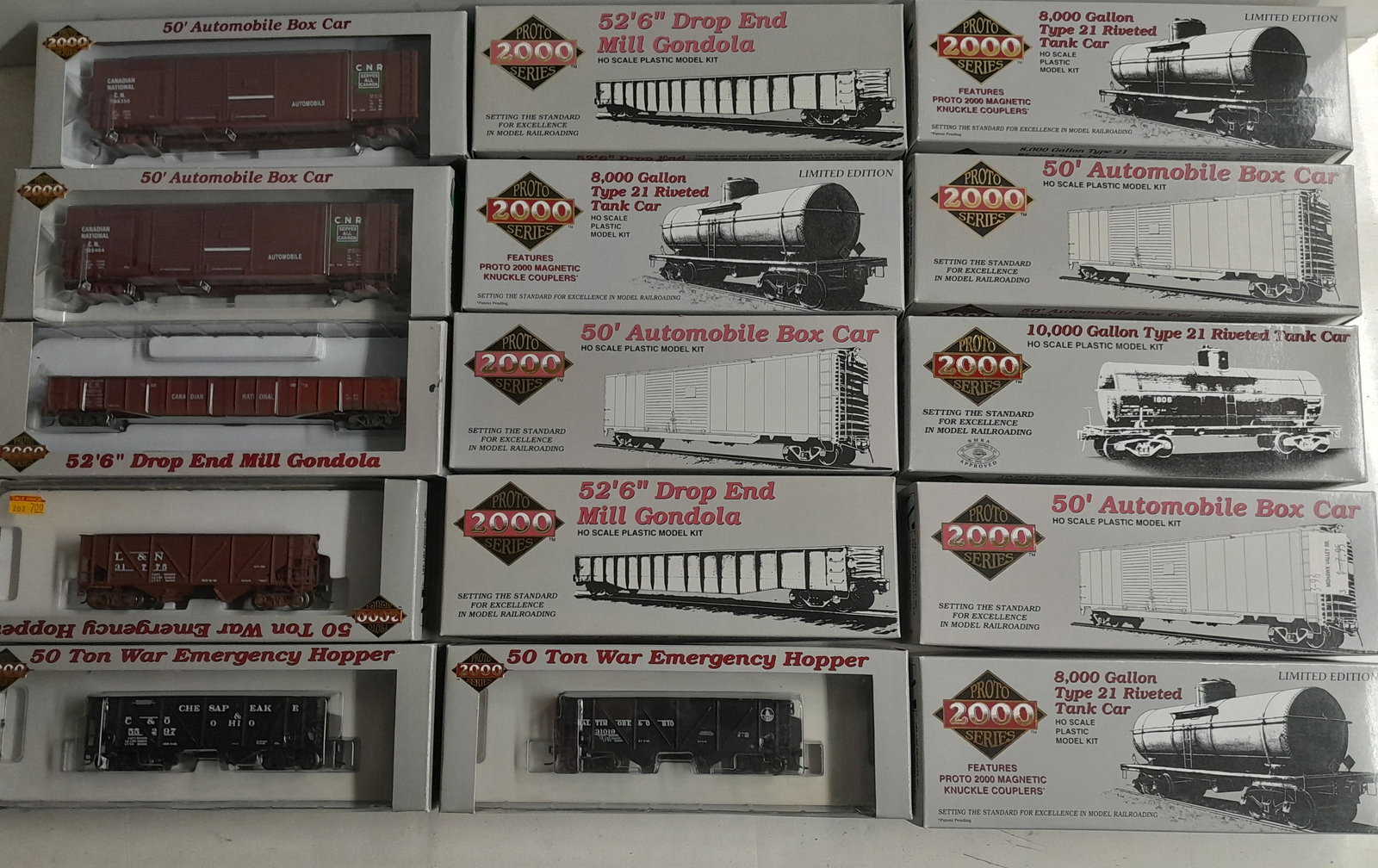 HO Scale P2K Built & RTR Freight Car Kits (15) (1 of 3)