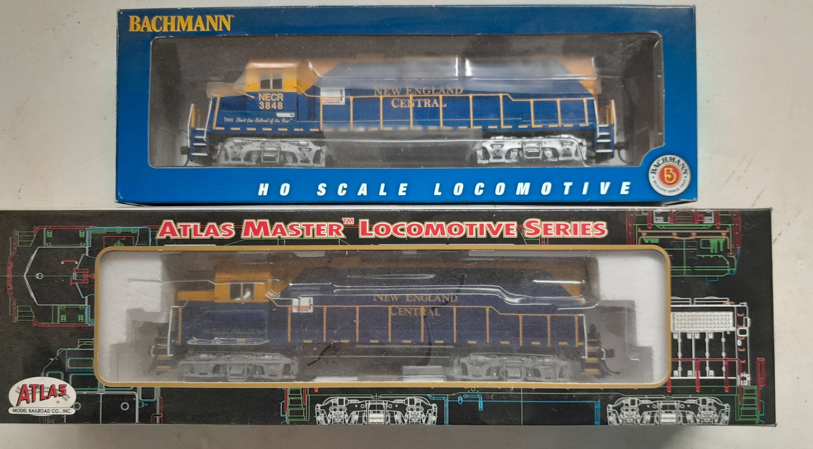 HO Scale Diesel Locomotive NE Central: Atlas & Bachmann (1 of 2)