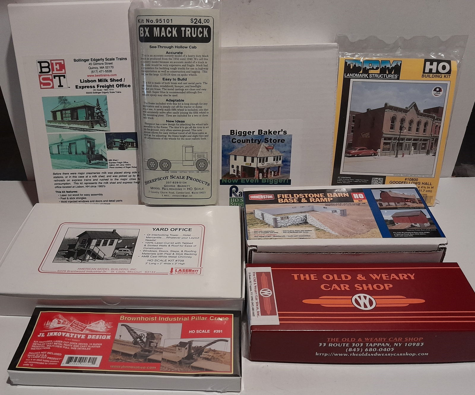 HO Scale (8) Kits (1 of 3)