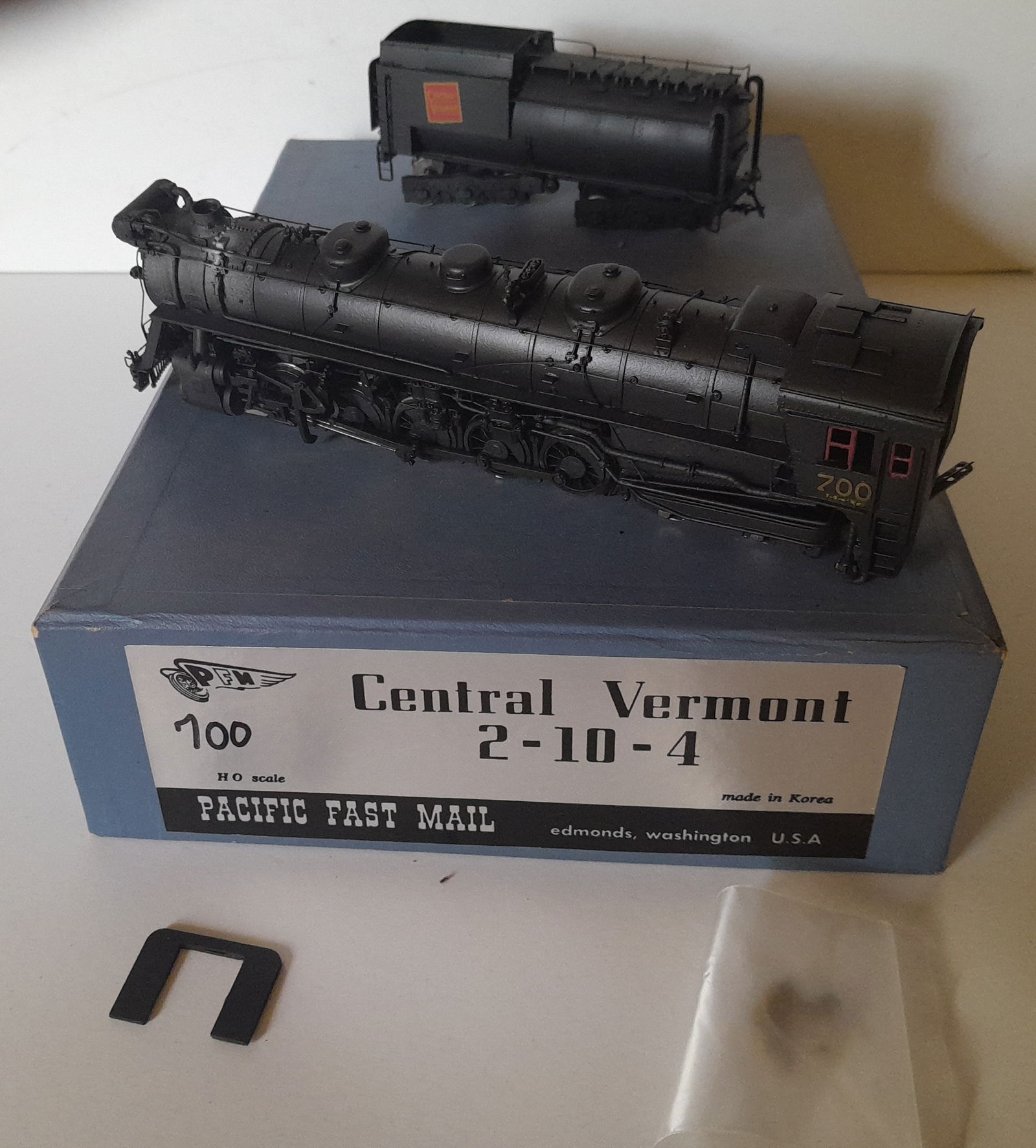 HO Brass - PFM Central Vermont T-3-a (2-10-4) c/p #700 (1 of 9)