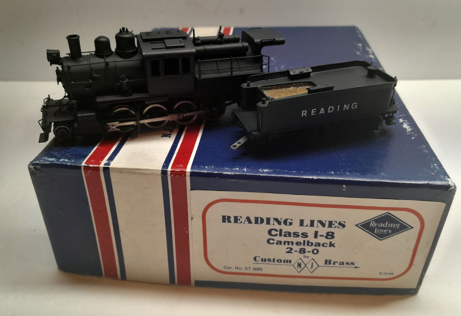 HO Brass - Gem Reading 2-8-0 Camelback c/p (1 of 4)