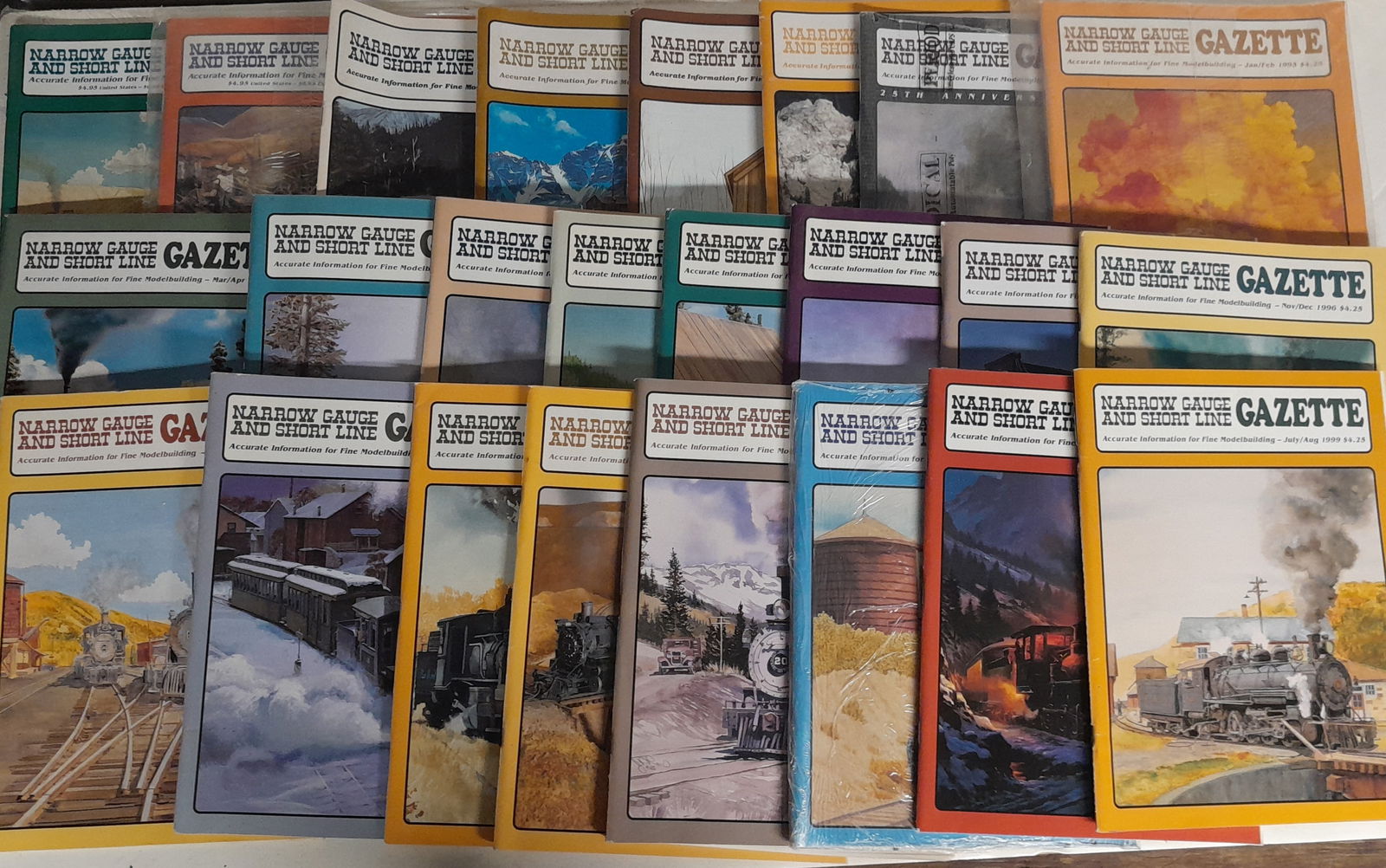 24 Narrow Gauge & Short Line Gazette Magazines (1 of 1)