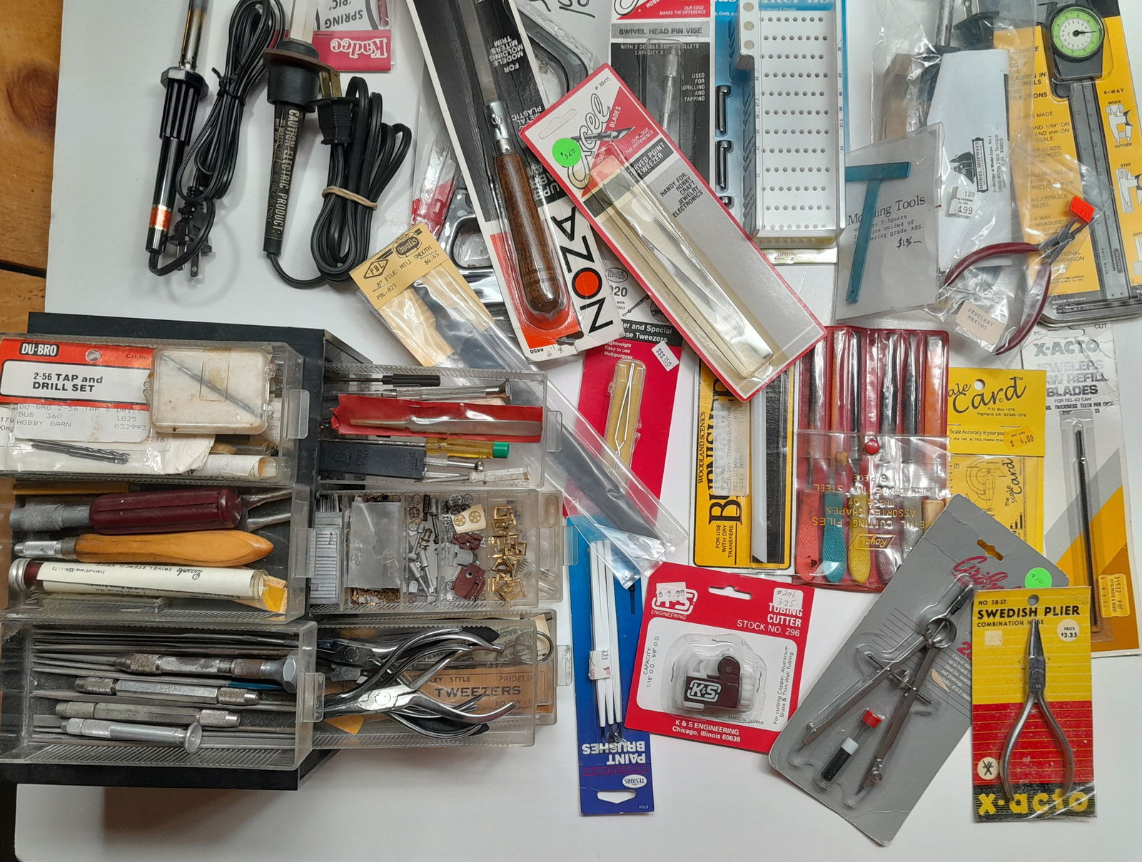 Modeling Tools including soldering Irons, Loaded Drawers (1 of 3)