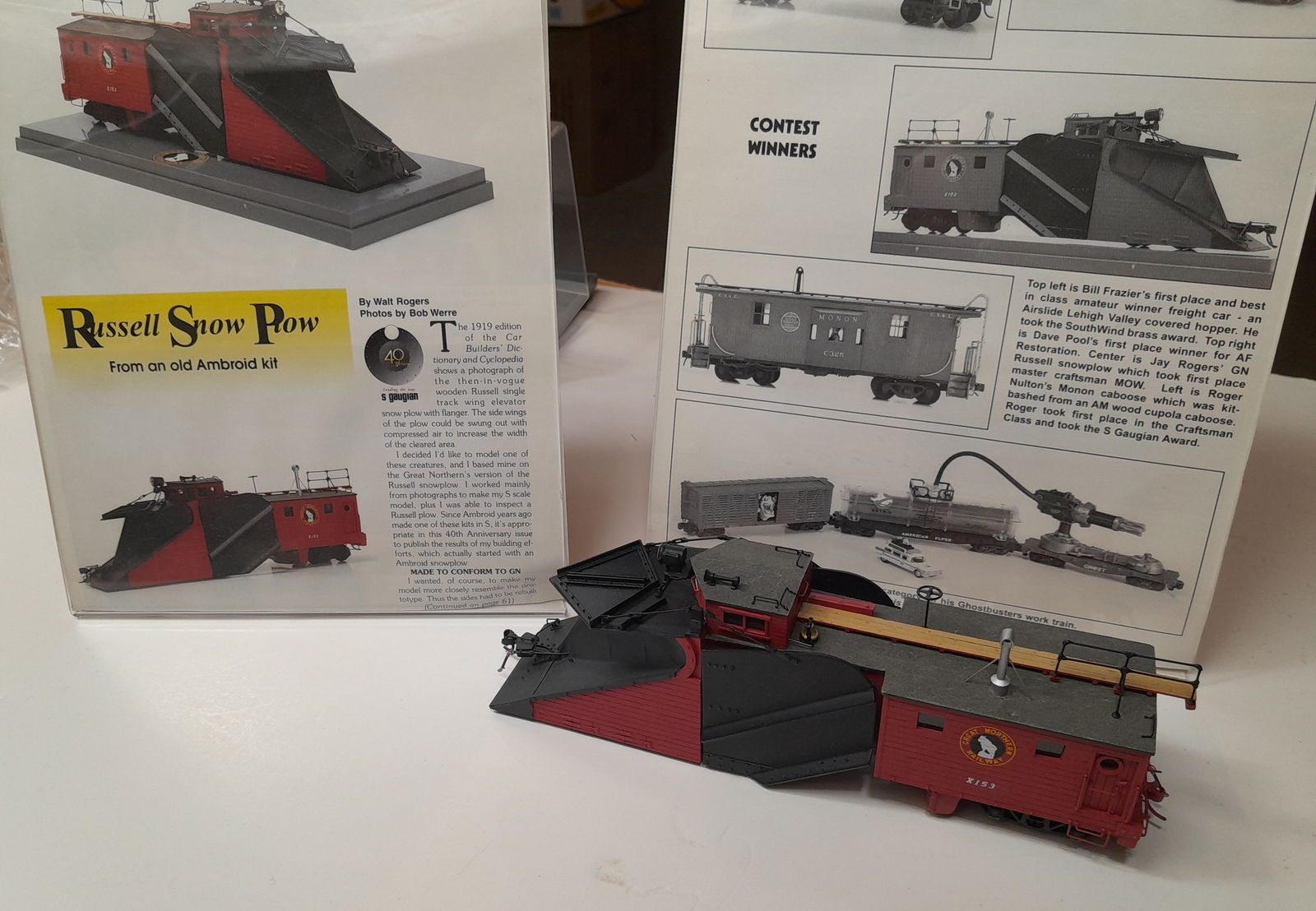 S Scale Award Winning Scratch Built Great Northern Snow Plow (1 of 6)