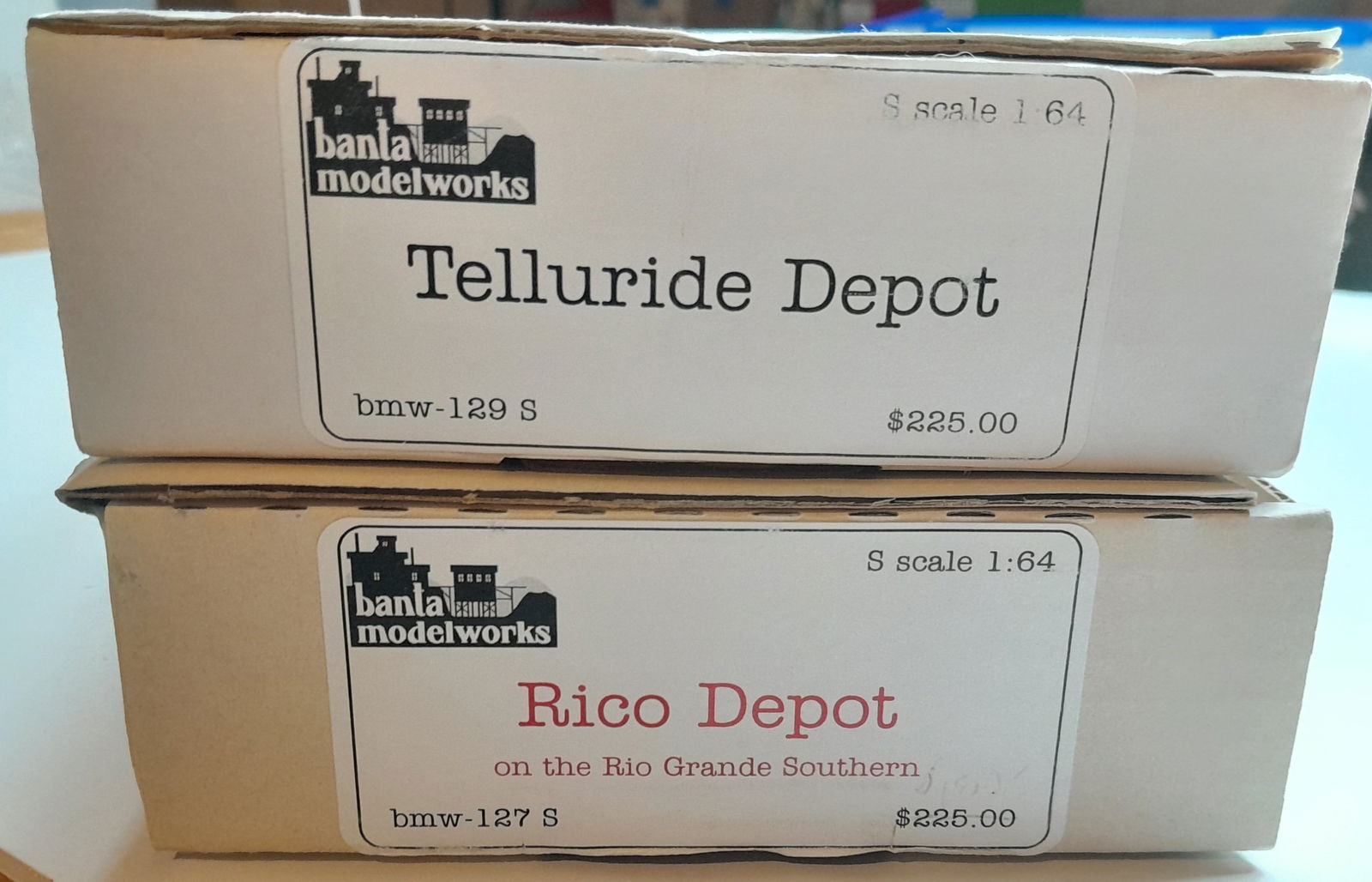 S Scale 2 Banta Colorado Depot Kits: Rico & Telluride (1 of 2)