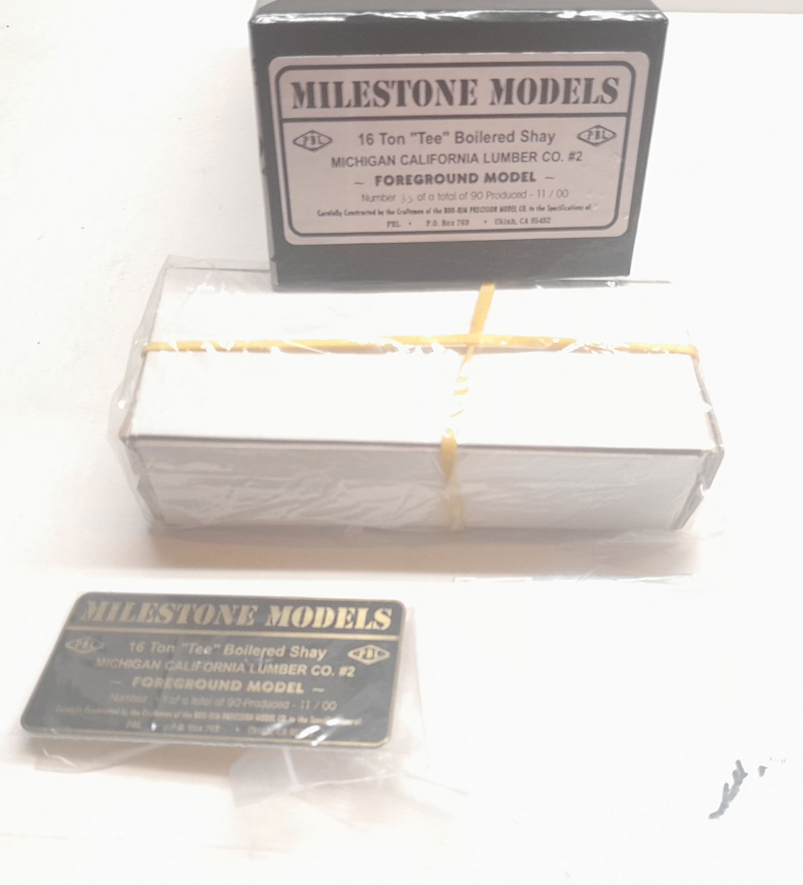 Sn3 Brass - PBL Mich Cal 16 Ton Shay f/p #33 of 90 (1 of 3)