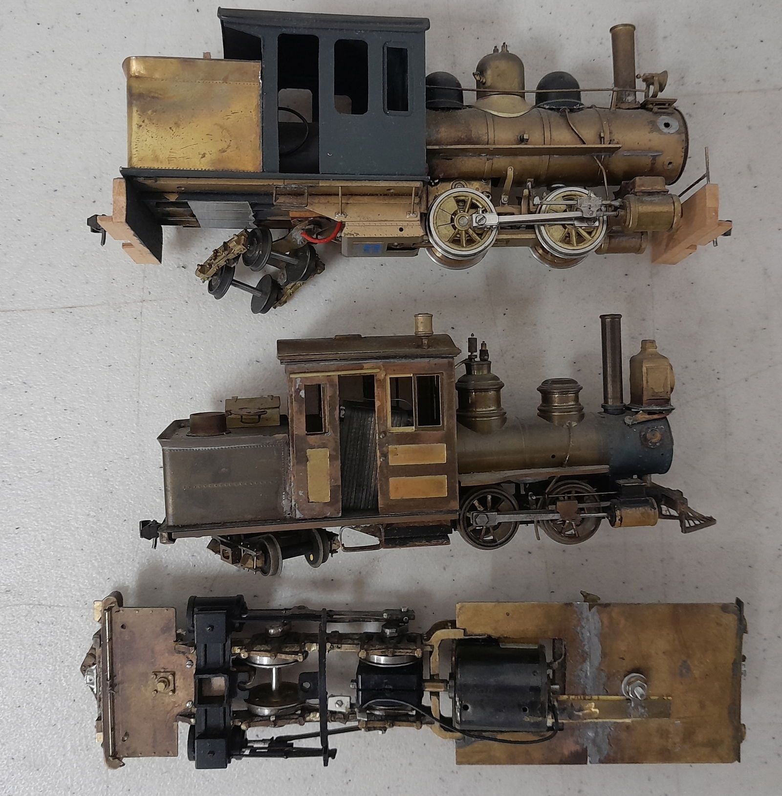On2 Brass - 3 Kitbashed Steam Locomotives (1 of 3)