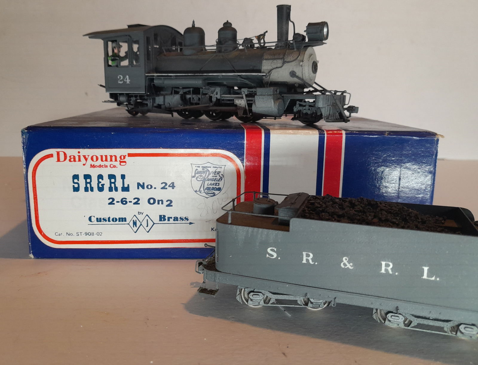 On2 Brass - NJCB - Sandy River Locomotive #24 c/p (1 of 5)