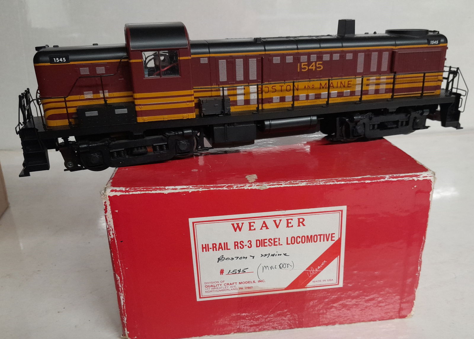 O Gauge Weaver RS-3 Diesel as B&M (1 of 2)