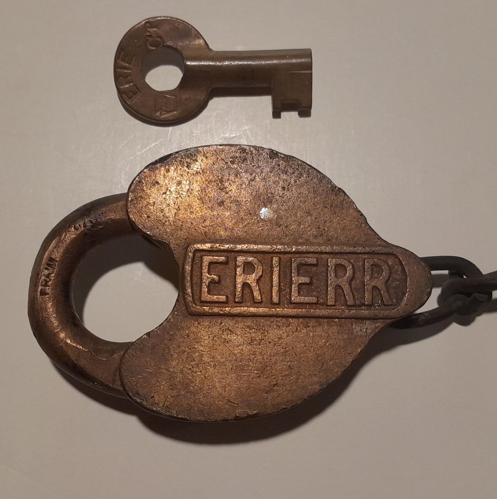 Erie Lock Cast Drop - Cripple Track & CT marked Key (1 of 3)