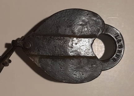 Lehigh & Hudson River Railroad Brass Lock by Climax & Key: Climax made this lock for the Lehigh & Hudson River Railroad. The shackle has a deep strike of L & H R R R. It's nice to see the 3 "R"s occasionally. A fine L&HR piece of hardware. The key that Phil