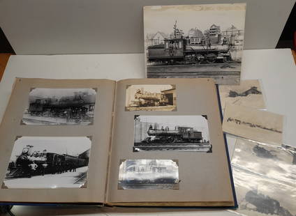 BRB&L Railroad Photographs: Locos, depots 200+-: A scrapbook with about 200 pictures of the Boston Revere Beach & Lynn Railroad. This book was compiled by Harold Walker of Marblehead, Massachusetts who was a noted railroad historian. This was a 3' g