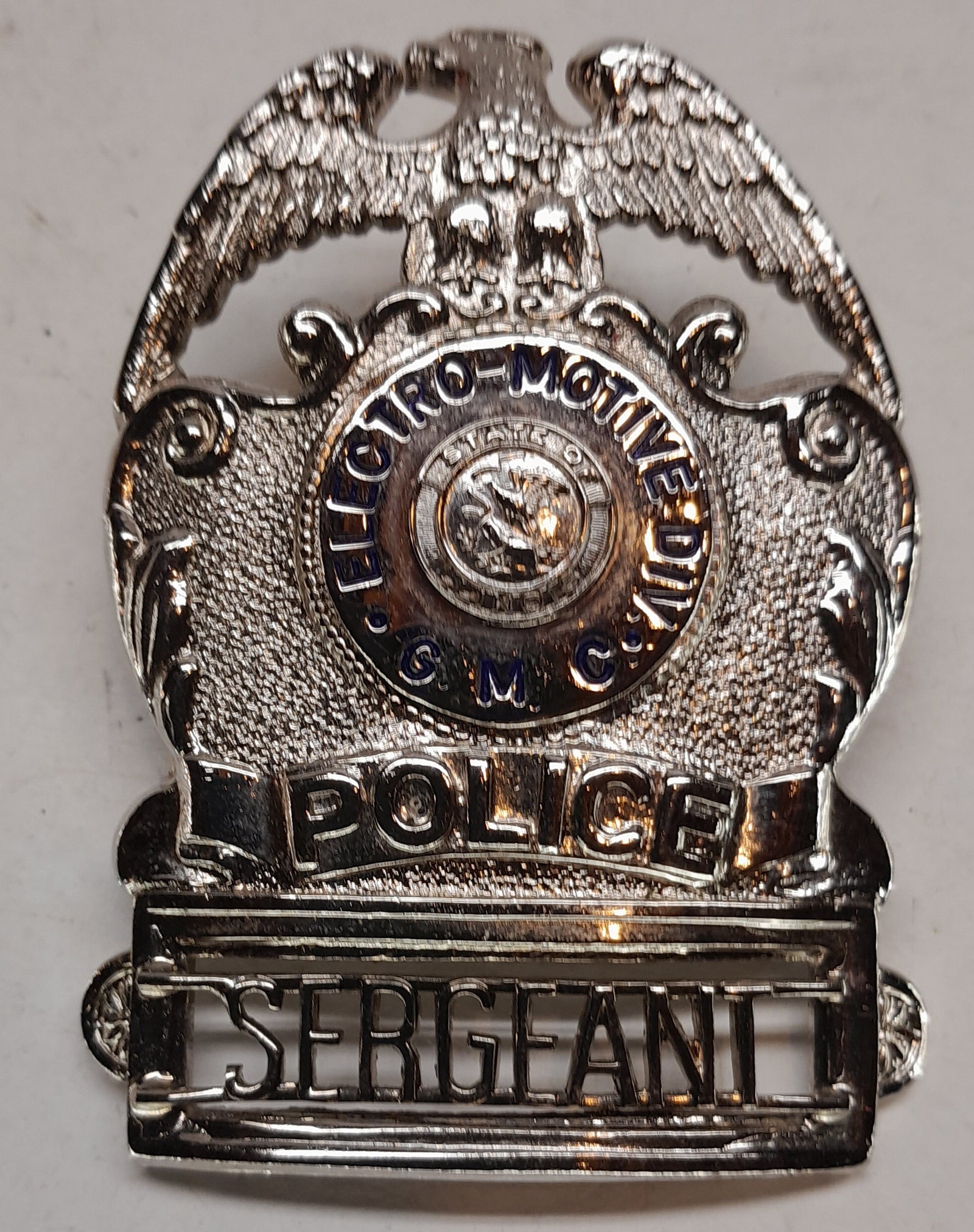 EMD GM Police Sergeant Hat Badge (1 of 2)