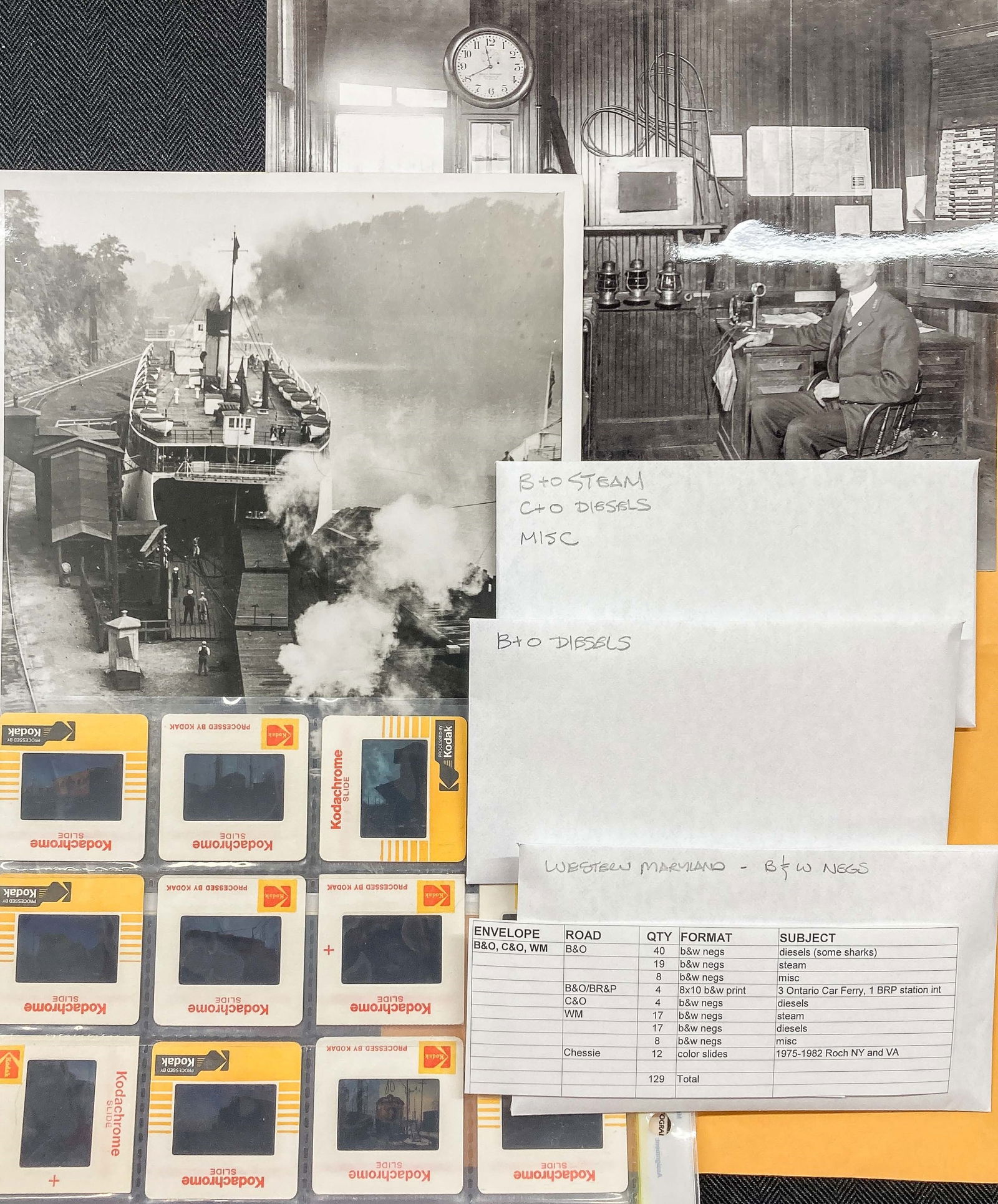125+ Negatives, Slides, Prints: B&O, C&O, WM (1 of 6)