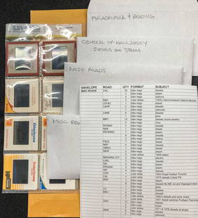 160+ Negatives, Slides, Prints: Misc. Eastern Roads: A nice group of photographic slides, negatives and prints that were painstakingly collected by a friend over the years. This group is mostly Eastern railroads like: CNJ, L&NE, D&H, BAR, Rdg., Nkp, a