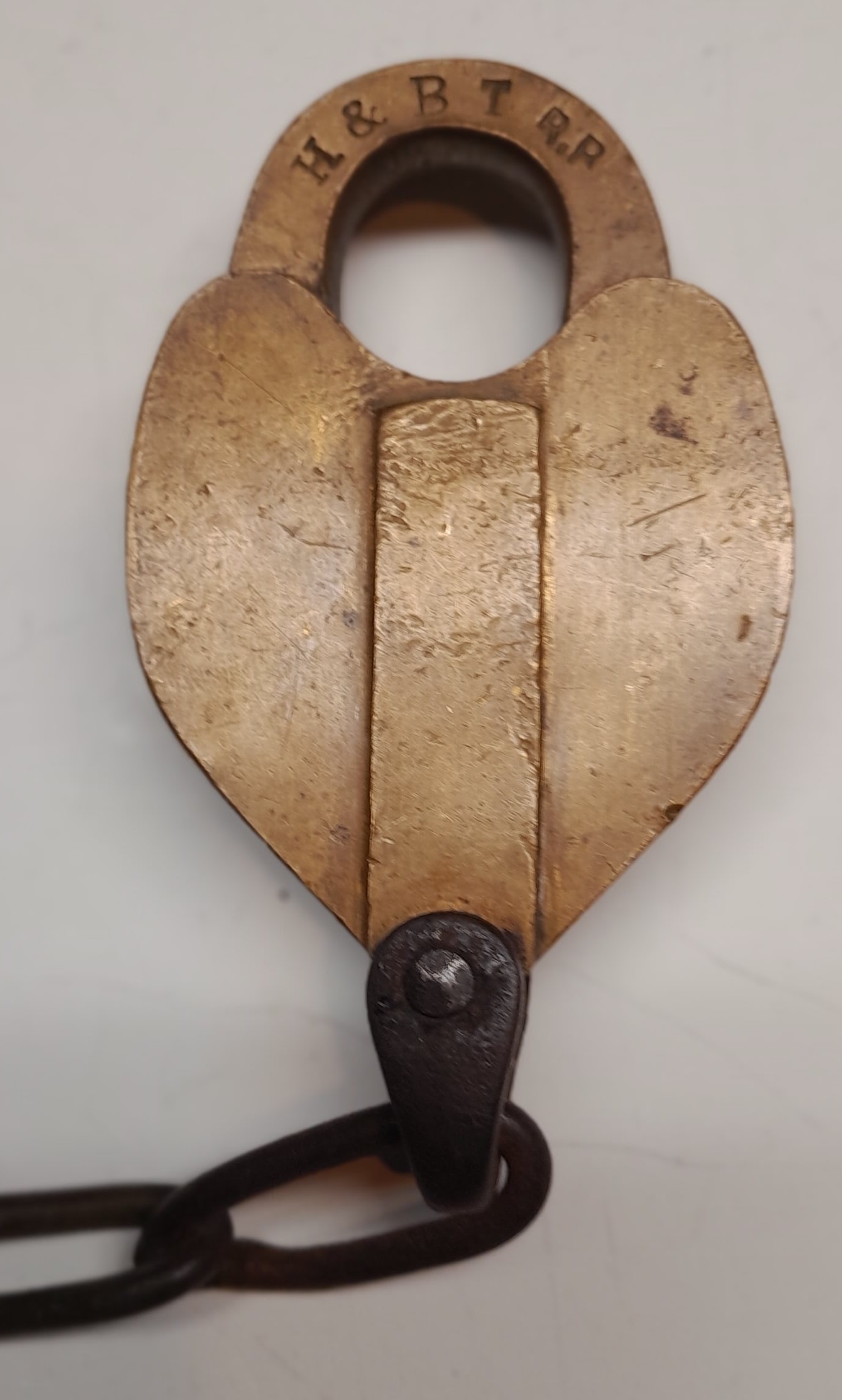 Huntington & Broad Top Railroad Brass Switch Lock (1 of 3)