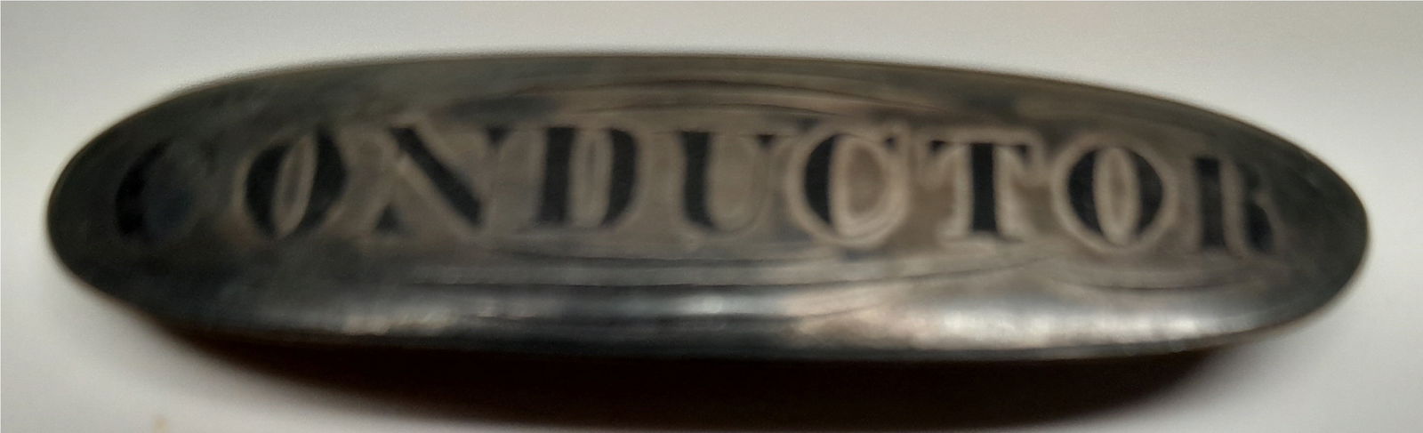 Jeweler made Conductor Badge - Silver Old (1 of 2)