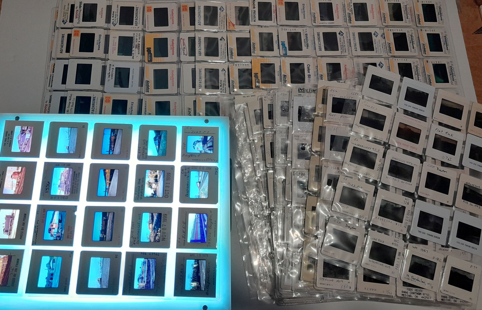 660 Photo Slides - Diesel Locomotives Mainline (1 of 4)