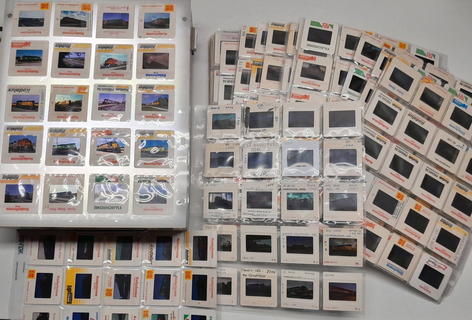 500 Photo Slides - Diesel Locomotives Mainline (1 of 4)