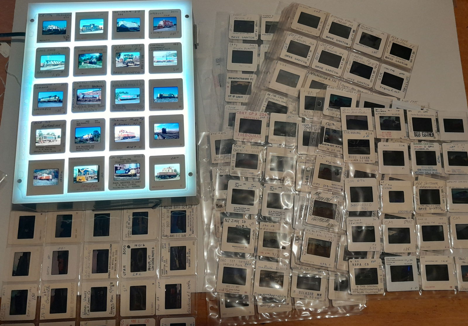 372 Photo Slides - Short Line Diesel Locomotives (1 of 3)