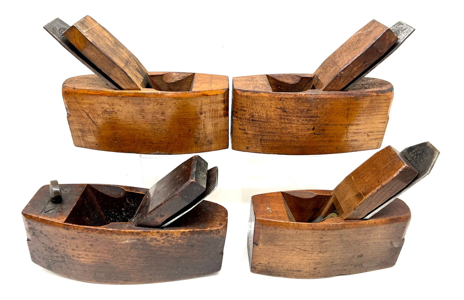 Four English coffin smoother size planes (1 of 4)