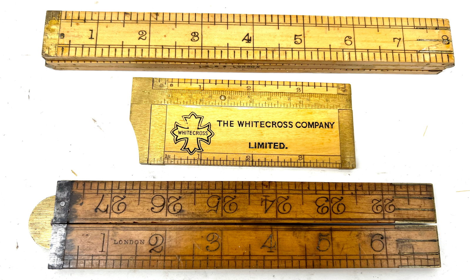 Three boxwood English rules (1 of 3)