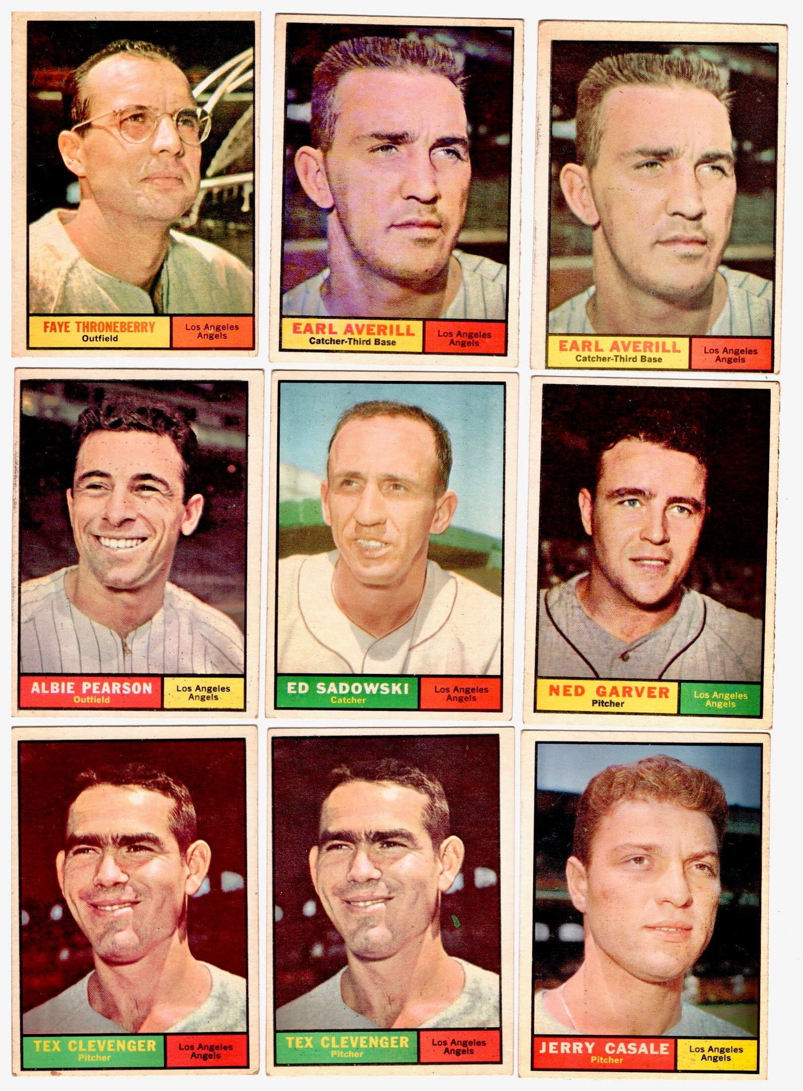1961 Topps  Baseball,  L.A. Angels (1 of 4)