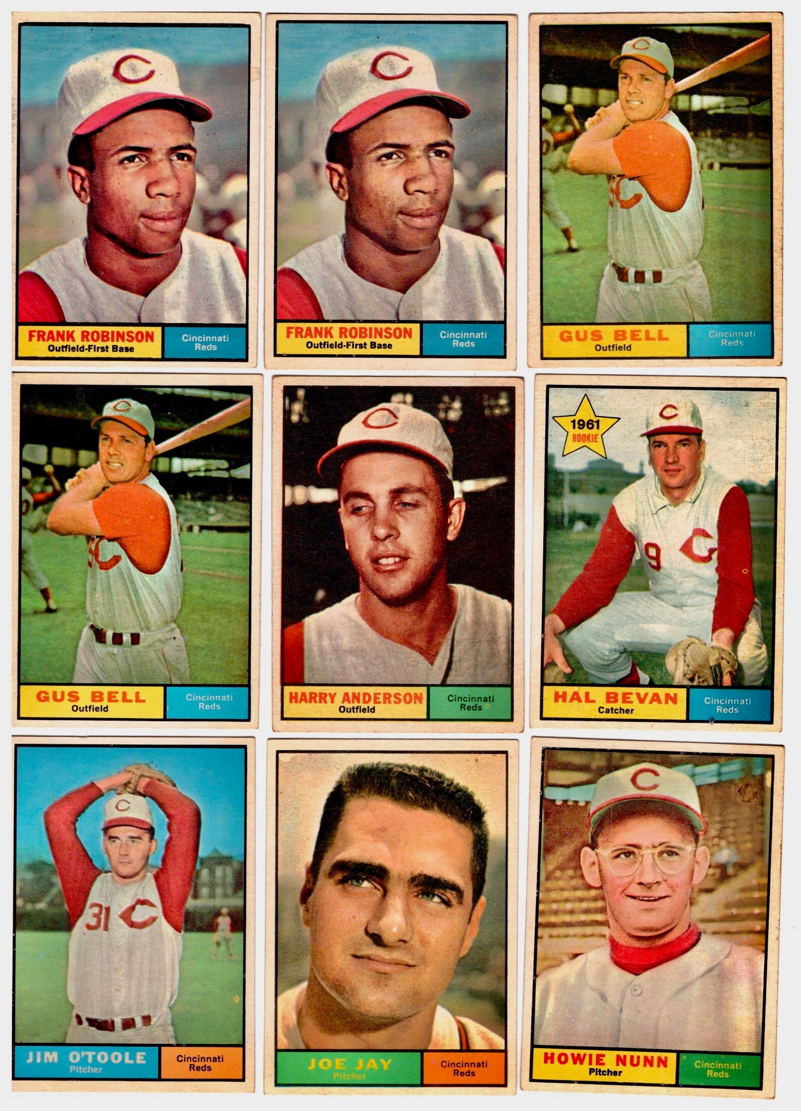 1961 Topps Baseball, Cincinnati Reds (1 of 2)