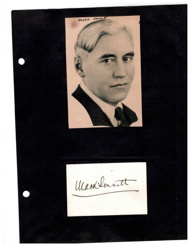 Mark Sennett Autogr. (1 of 1)