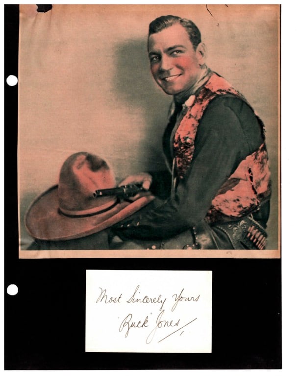 Buck Jones Autogr. (1 of 1)