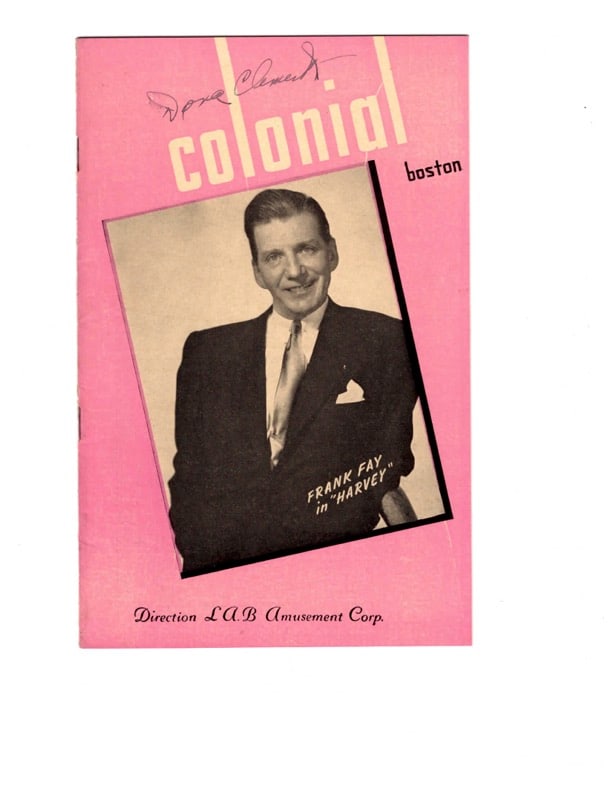 Colonial Thearter Autographed Program (1 of 3)