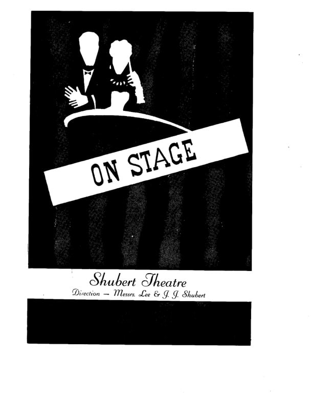 On Stage Shubert Theatre Program Autographed (1 of 3)