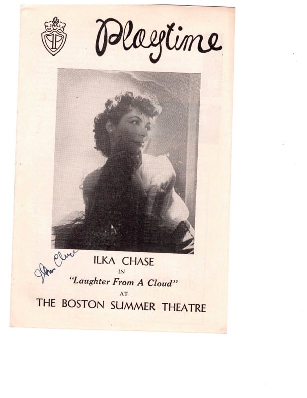 Playtime, The Boston Summer Theater. Program Autographed (1 of 3)