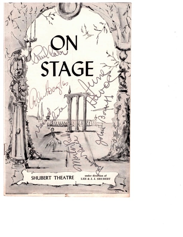 On Stage Shubert Theatre Program Autographed (1 of 2)