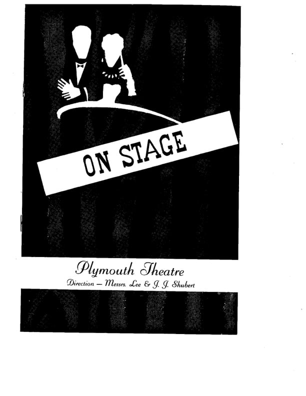 On Stage Plymouth Theatre Program Autographed (1 of 4)