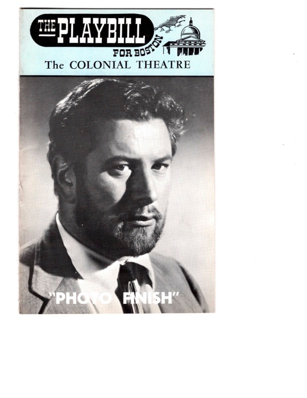 The Playbill for Boston, The Colonial Theatre Program  Autographed (1 of 3)