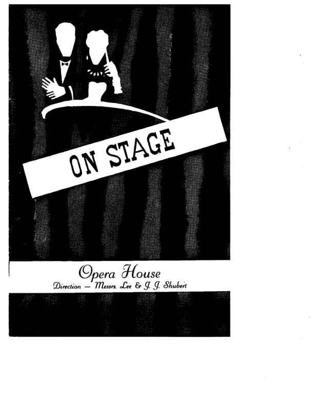 On Stage Opera House Program Autographed (1 of 3)