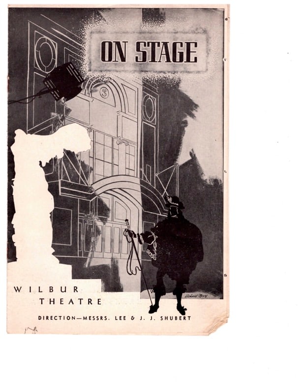 On Stage Wilbur Theatre Program Autographed (1 of 3)