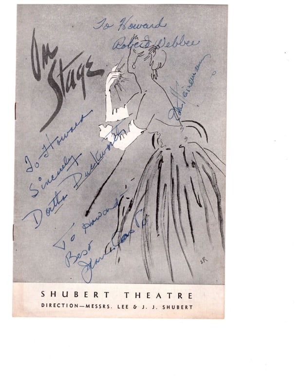 On Stage Shubert Theatre Program Autographed (1 of 5)