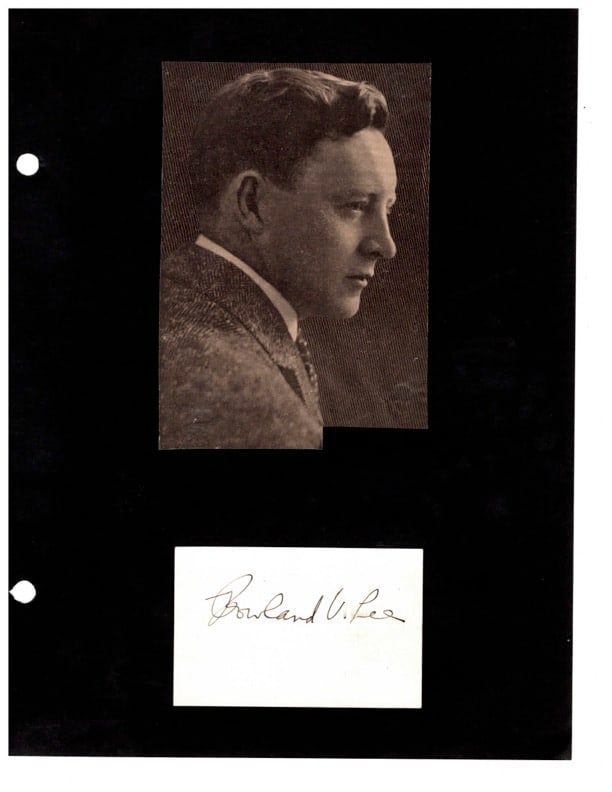 Three Autographs Rowland V. Lee, Donald W. Lee & Robert N. Lee (1 of 2)