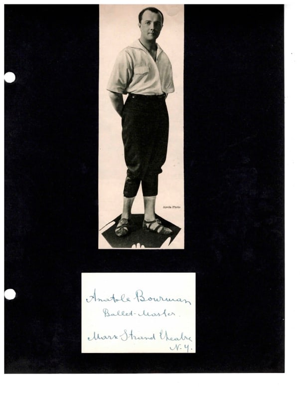 Autograph Anatole Bourman (1 of 1)