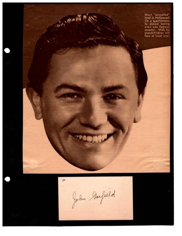 Autograph John Garfield (1 of 1)