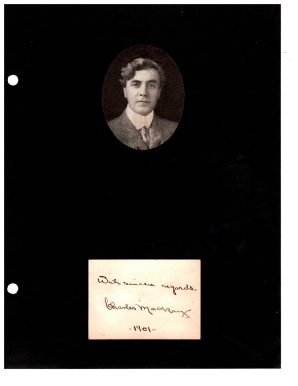 Autograph Charles Mackay (1 of 1)